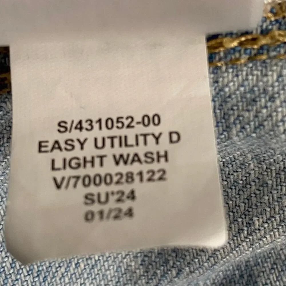 Gap Easy Utility‎ Denim Shorts Womens XXL Light Wash Blue Pockets Casual